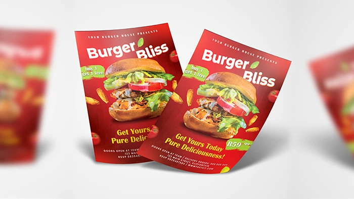 resturant flyer designed by aridesign