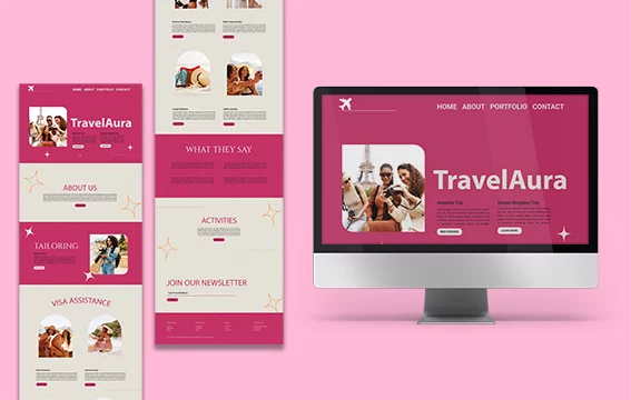 Travel Agency Website Design by ARIDESIGN in Limpopo